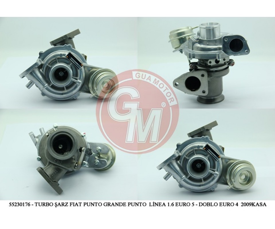 TURBO ŞARJ FIAT BRAVO PUNTO GRANDE PUNTO LİNEA EGEA 1.6 EURO 5 - DOBLO EURO 4 2009KASA