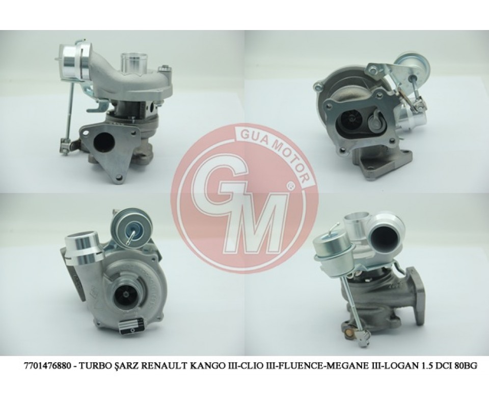 TURBO ŞARJ RENAULT KANGO DACIA LOGAN LOGAN MCW 1.5 DCI 80-85BG