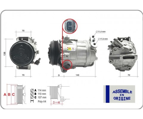 KLİMA KOMPRESÖRÜ FIAT DUCATO 06>19 2.3D MTJ
