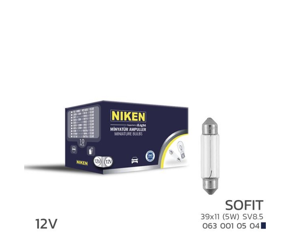 NIKEN SOFIT AMPUL 5W 39X11 12V 10LU