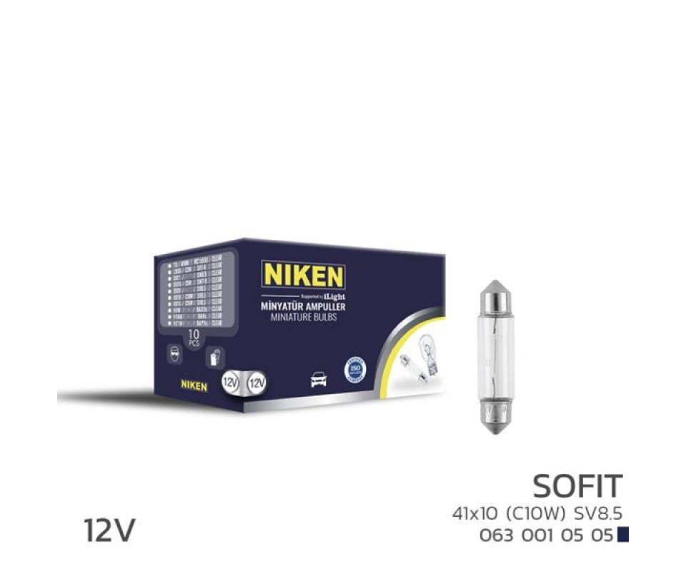 NIKEN SOFIT AMPUL 10W 41X10 12V 10LU