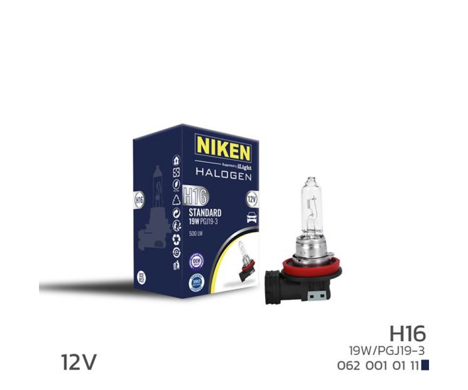 NIKEN H16 19W HALOJEN AMPUL PGJ19-3 12V