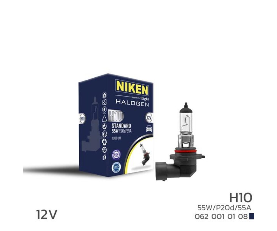 NIKEN H10 55W HALOJEN AMPUL P20d/55A 12V