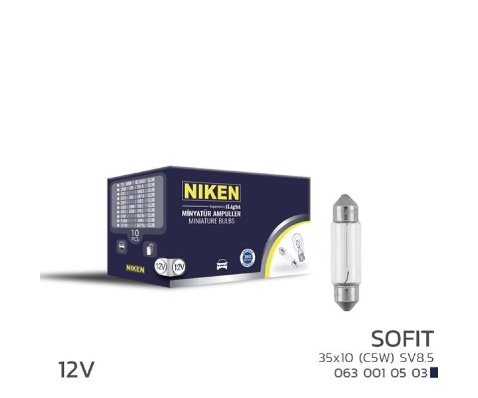 NIKEN SOFIT AMPUL 5W 35X10 12V 10LU