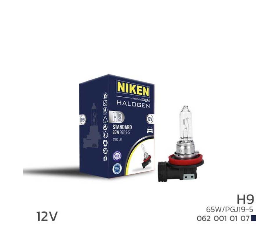 NIKEN H9 65W HALOJEN AMPUL PGJ19-5 12V