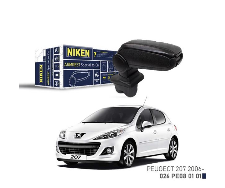 ARACA ÖZEL KOL DAYAMA SİYAH PEUGEOT 207 06 >