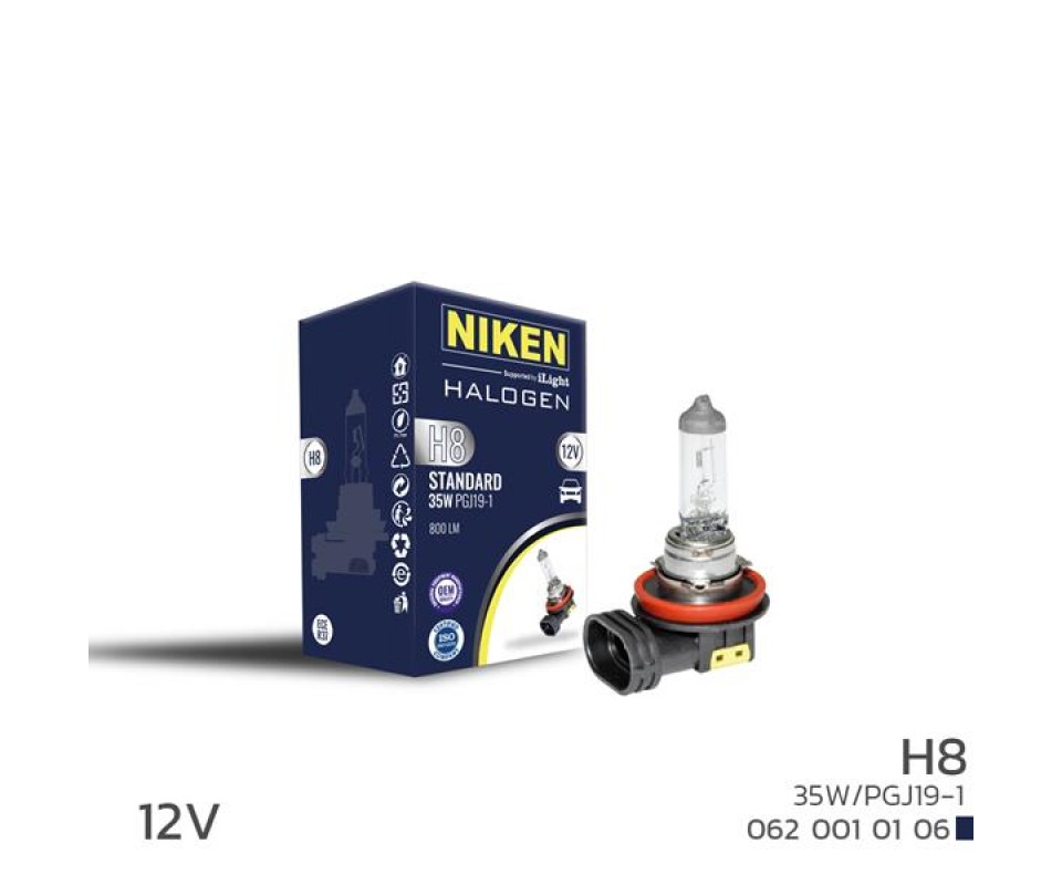 NIKEN H8 35W HALOJEN AMPUL PGJ19-1 12V
