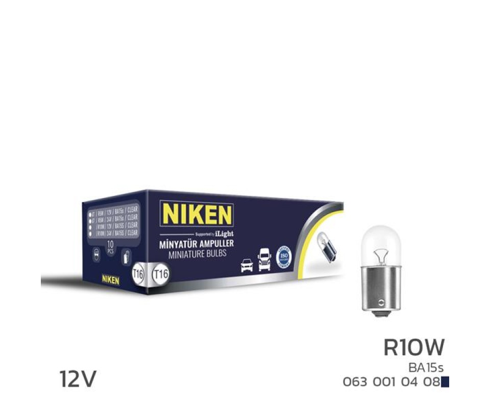 NIKEN 12V 67 AMPUL R10W BA15s 10LU