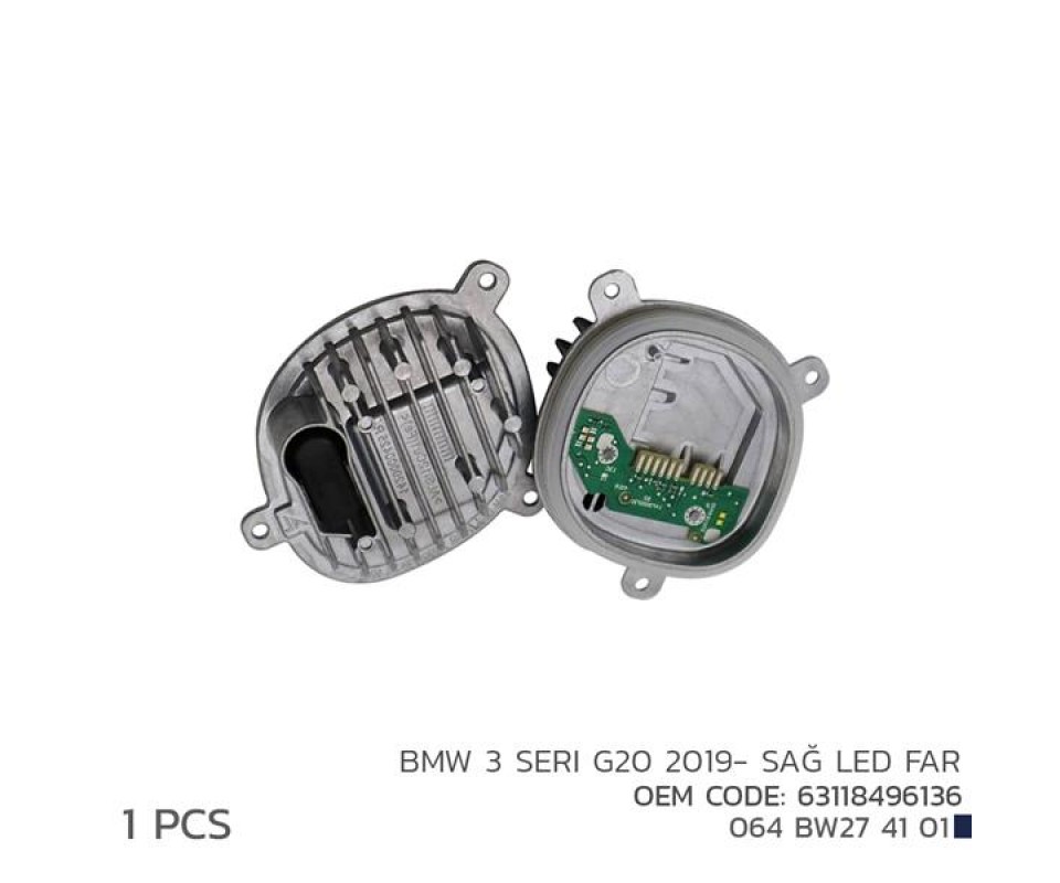 BMW 3 SERI G20 2019- SAĞ LED FAR MODÜL 63118496136