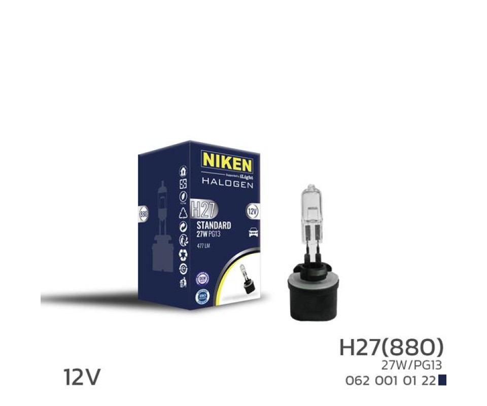 NIKEN H27W/1 880 27W HALOJEN AMPUL PG13 12V