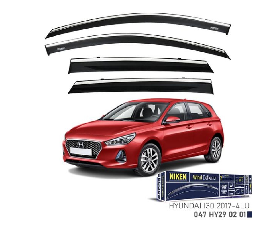 KROMLU CAM RÜZGARLIĞI HYUNDAI I30 2017- 4LÜ