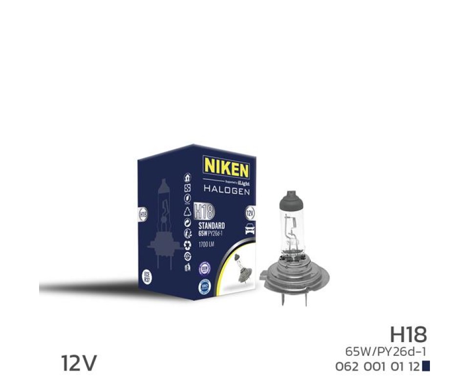 NIKEN H18 65W HALOJEN AMPUL PY26d-1 12V