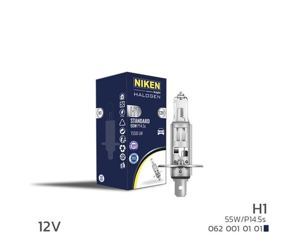 NIKEN H1 55W HALOJEN AMPUL P14.5s 12V