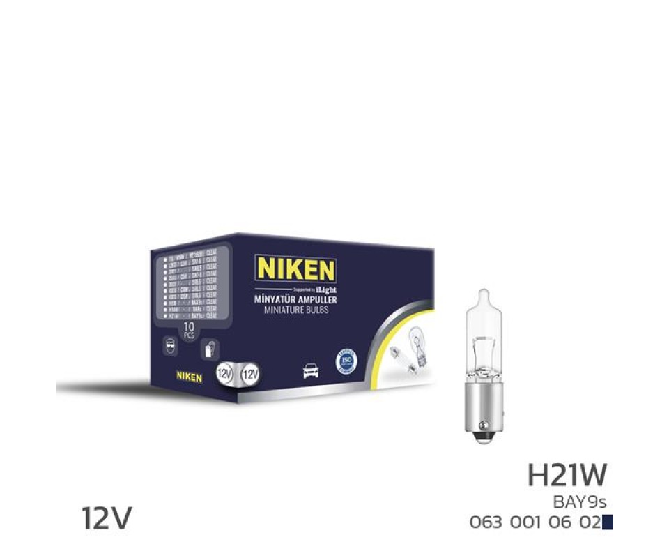 NIKEN H21W MINYATUR AMPUL BAY9S 12V 10LU