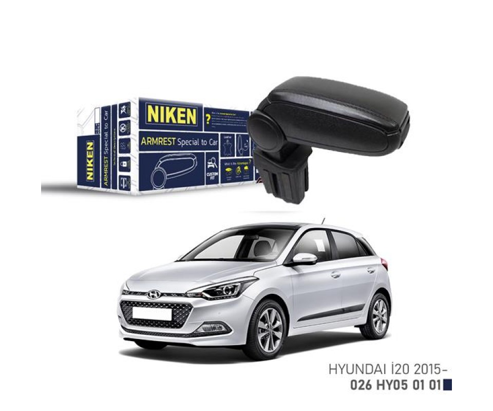 ARACA ÖZEL KOL DAYAMA SİYAH HYUNDAI I20 15 >