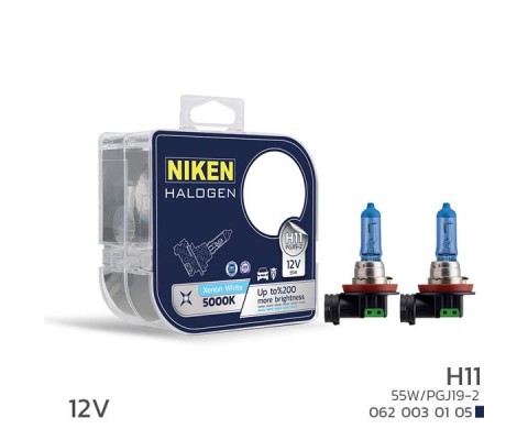 NIKEN 12V H11 55W BEYAZ IŞIK AMPUL PG319-2 5000K