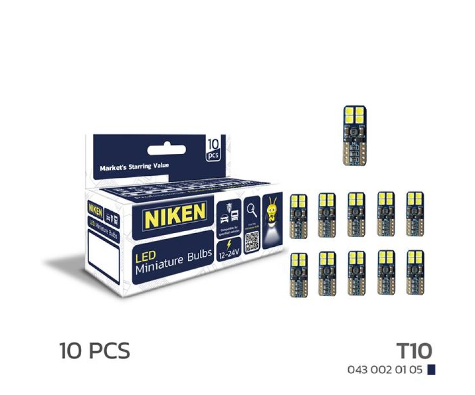 LED AMPUL T10CANBUSPARKLEDİ8LEDLİ 10LU
