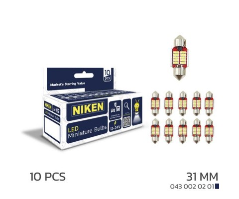 LED AMPUL SOFİTCANBUSLED31MM 10LU