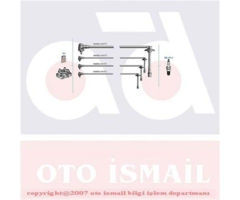 BUJİ KABLOSU TOYOTA COROLLA 1.6L 4A-FE AE101 AE111 DOHC enjeksiyonlu 92-00