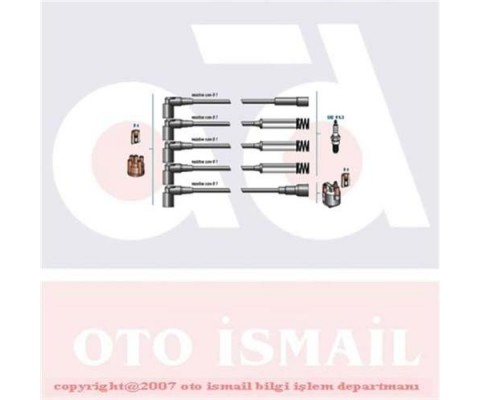 BUJİ KABLO TAKIMI METAL TÜPLÜ OPEL VECTRA A-OMEGA A-FRONTERA A-CALIBRA A 1.8-2.0 ie 8V 88>95