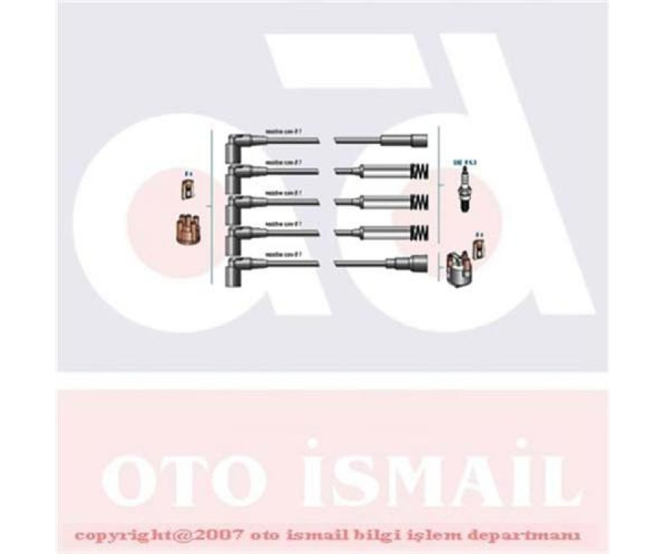 BUJİ KABLO TAKIMI METAL TÜPLÜ OPEL VECTRA A-OMEGA A-FRONTERA A-CALIBRA A 1.8-2.0 ie 8V 88>95