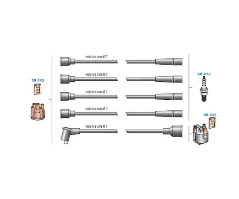 BUJİ KABLOSU BOBİN KABLOSU BUJİ KABLOSU TK R9-R19-BROADWAY 1.4 8V 1.6 8V