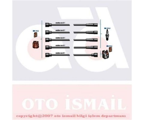 BUJİ KABLOSU BOBİN KABLOSU BUJİ KABLOSU TK R9-R19-BROADWAY 1.4 8V 1.6 8V TWINGO-CLIO 1.2 D7F