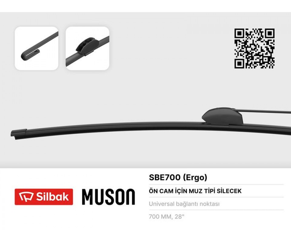 SİLECEK SÜPÜRGESİ MUZ TİPİ 700mm ÜNİVERSAL KANCALI ERGONOMİK