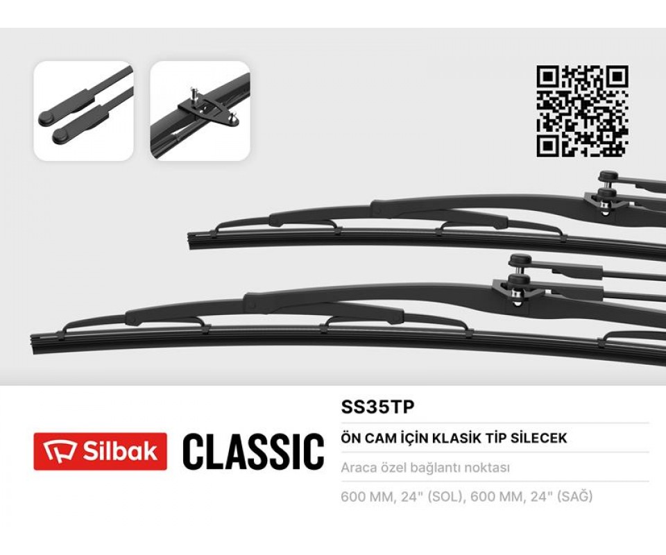 SİLECEK SÜPÜRGESİ 600MM IKARUS OTOBÜS-MAGIRUS-DEUTZ YMMERCEDES BENZ L310. 0310 80-