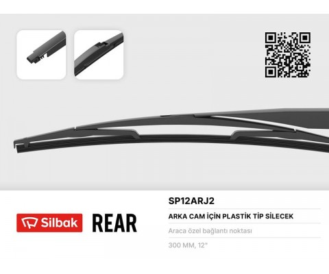 SİLECEK SÜPÜRGESİ ARKA PLASTİK TİP 300MM CITROEN C1 II 04/14> . DAIHATSU CHARADE 03/03> . CUORE 7 03/03> . CUORE 8 04/07> . MATERİA 10/06> . İ20 08-14 YRV MK2 02/01> . DODGE JOURNEY 06/08