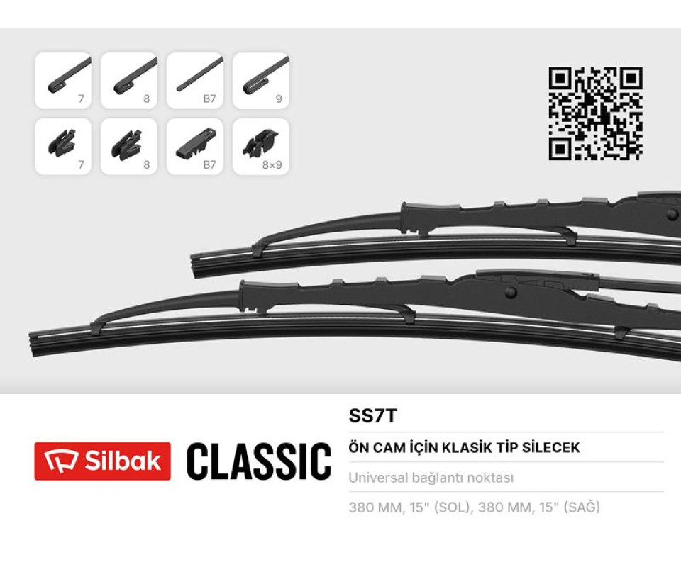 SİLECEK SÜPÜRGESİ 380MM R12-M131-TM30-1340- DOGAN-KARTAL-SAHIN
