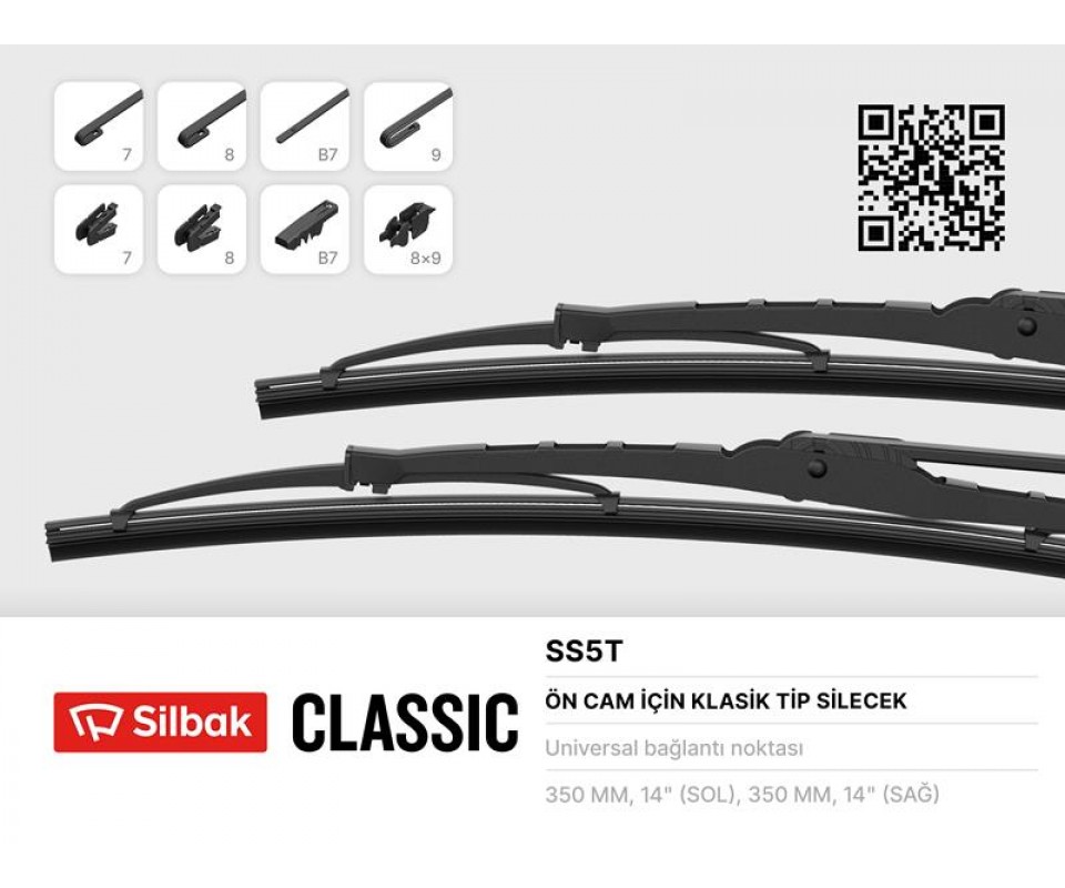 SİLECEK SÜPÜRGESİ 340MM M124-SERCE-SKODA-ANADOL-AS250-400-900-BMC TM135-140