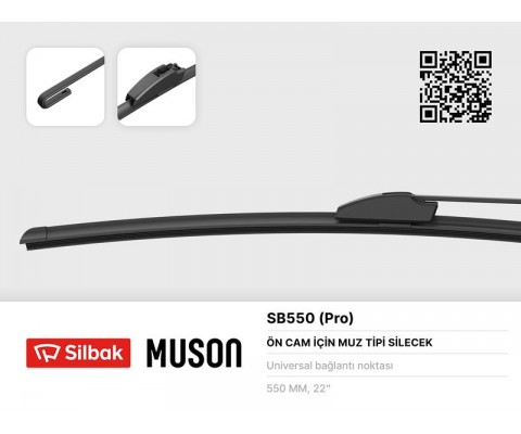 SİLECEK SÜPÜRGESİ 550mm MUZ TİPİ ÜNİVERSAL