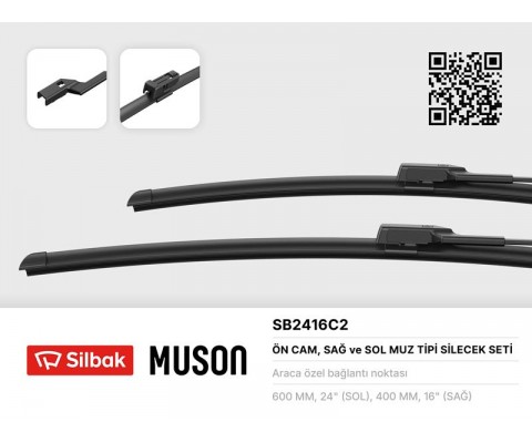 SİLECEK SÜPÜRGESİ 600/400MM MUZ TİPİ CITIGO-RAPID-LEON III-TOLEDO-POLO VI 11> 10/11 - P308 07-21 P408 07-22 -ASTRA 10-21 -DS 4 10-21