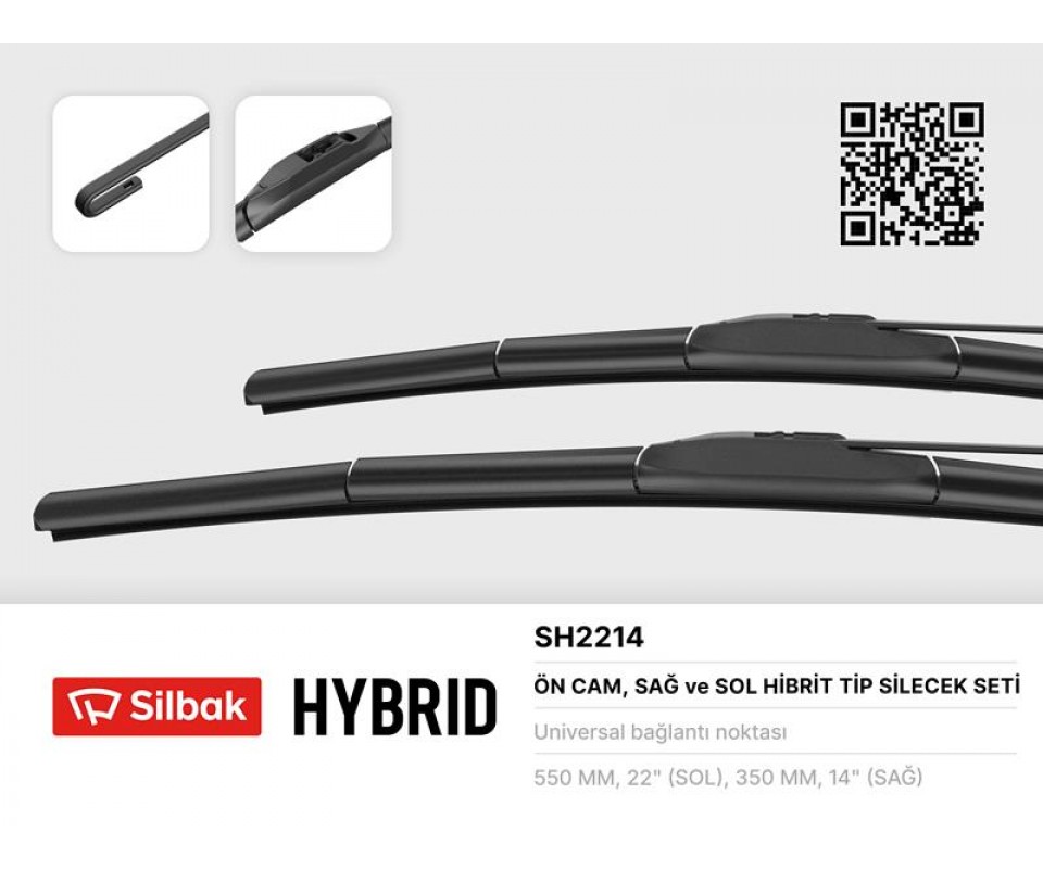 SILECEK SUPURGESI TAKIMI ON 550mm / 350mm HYUNDAI GETZ TB MUZ TIP