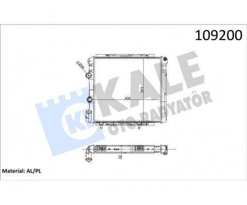 RADYATÖR R9 1.4 ENJ 2 SIRA AL PL SİSTEM