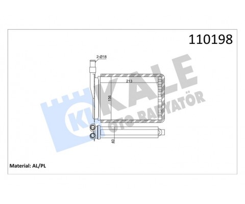 KALORİFER RADYATÖRÜ R9-R11-EXP 212x156 2 SIRA AL PL SİSTEM