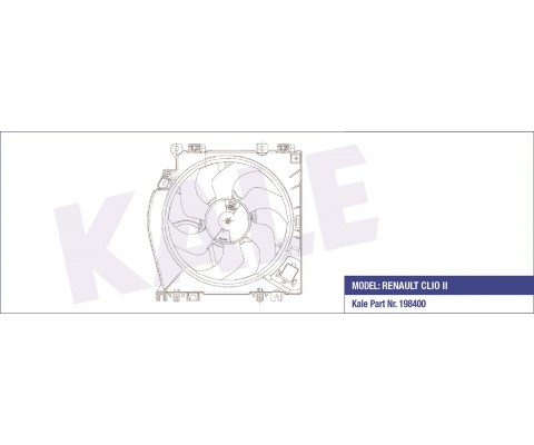 FAN GRUBU DAVLUMBAZLI RENAULT CLIO III AC FAN GRUBU 7701068310