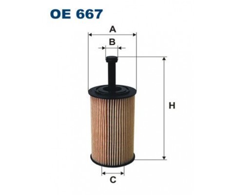 YAĞ FİLTRESİ PARTNER-BERLINGO 96 > P106 97 > P206 98 > P306 93-01 P307- C3 02 > 1.4-1.6 16V