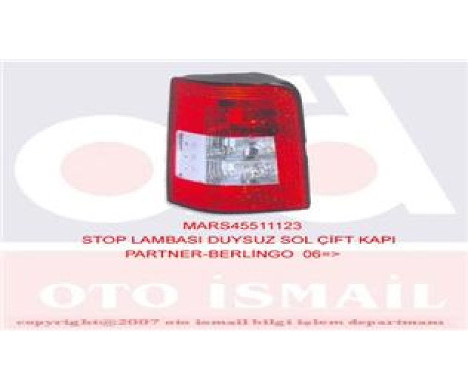 STOP LAMBASI DUYSUZ SOL ÇİFT KAPI PARTNER-BERLINGO 06 >