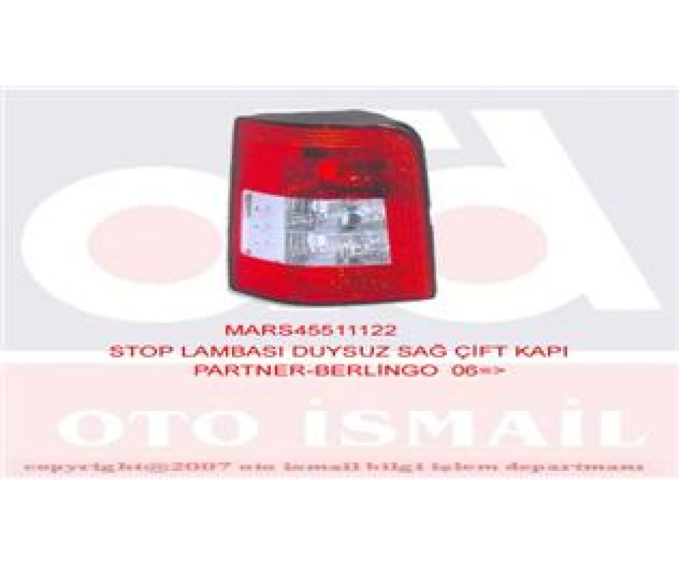 STOP LAMBASI DUYSUZ SAĞ ÇİFT KAPI PARTNER-BERLINGO 06 >
