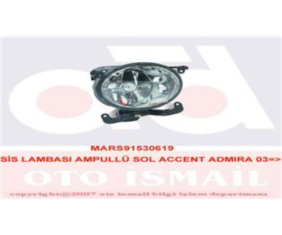 SİS LAMBASI AMPULLÜ SOL ACCENT ADMIRA 03 >