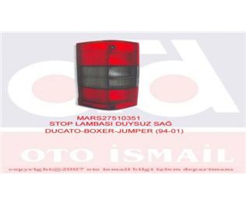 STOP LAMBASI DUYSUZ SAĞ BOXER-JUMPER-DUCATO 94-01