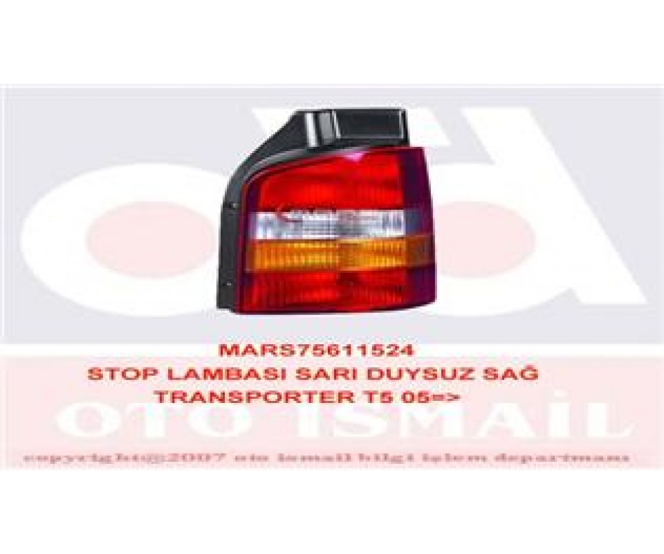 STOP LAMBASI SARI DUYSUZ SAĞ TRANSPORTER T5 05 >