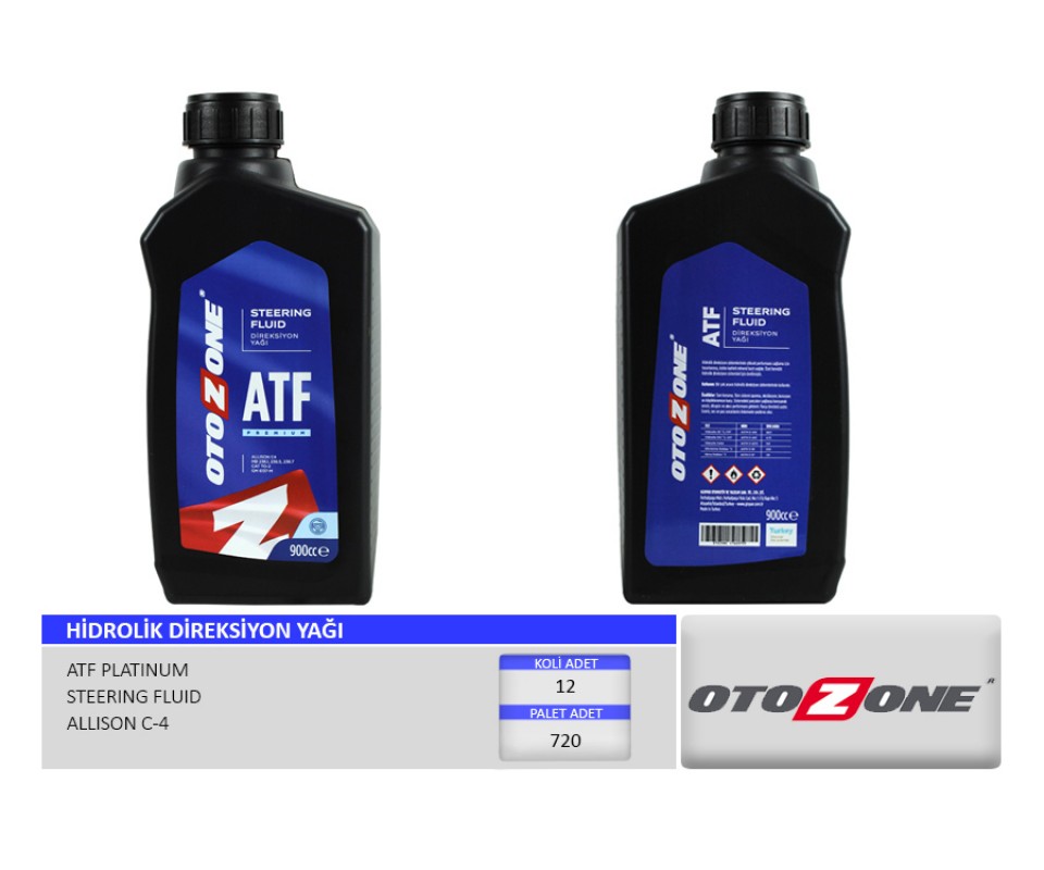HİDROLİK DİREKSİYON YAĞI ATF 900 ml. PREMIUM