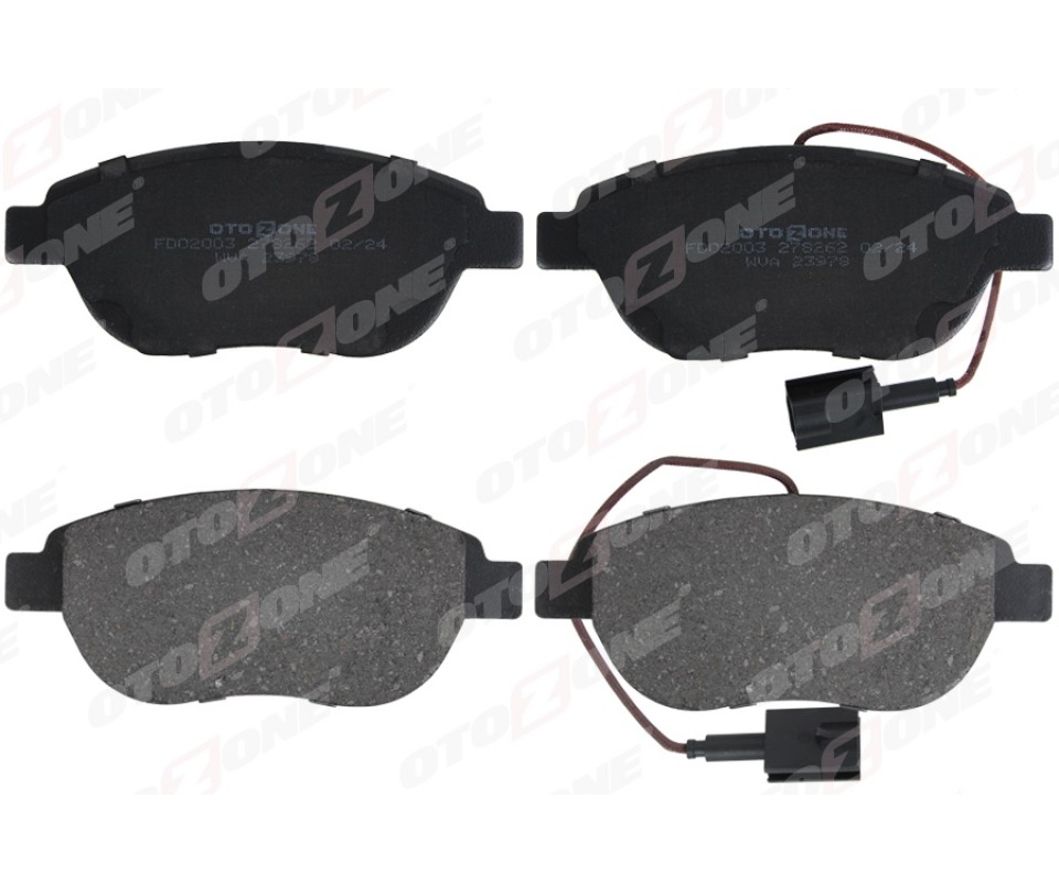 ÖN BALATA DOBLO 1.3-1.9 JTD 07>G.PUNTO 1.3 MJT 05>STILO 05>LINEA 07>BRAVO 07> 200mm 2 FİŞ GDB1483