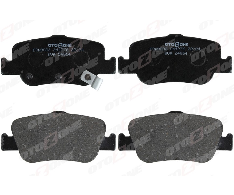 ARKA FREN BALATA TOYOTA AURIS. COROLLA 1.33L 1.6L 1NR-FE 1ZR-FAE NRE180 ZRE181 ZRE185 12-> 1.4L 1ND-FTV D-4D NDE150 NDE180 07->