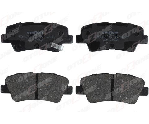 ARKA FREN BALATA HYUNDAI i20 1.2L G4LA 15-20 1.4L G4LC 15-18 1.4L D4FC CRDi 15-18 / ELANTRA 1.6L D4FB G4FG 16-> / KIA SOUL 1.6L D4FB 14-> / SPORTAGE 1.6L G4FD G4FJ T-GDI 15-> 1.6L D4FE 18->