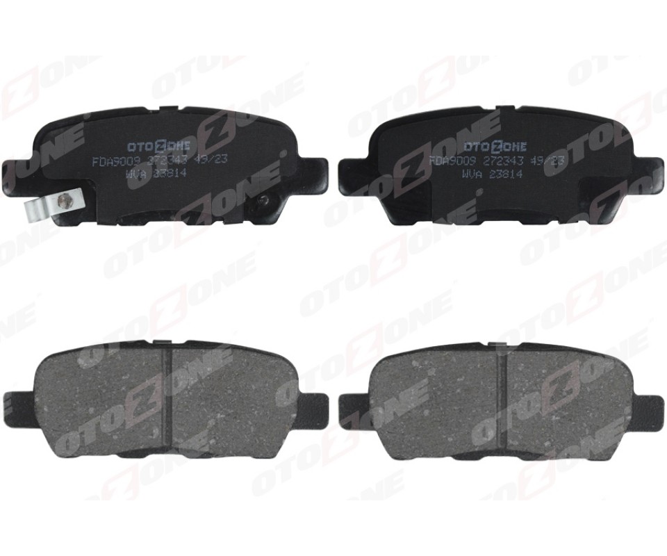 ARKA FREN BALATA NISSAN QASHQAI 1.5L 1.6L 2.0L K9K M9R HR16DE MR20DE J10 06-13 / X-TRAIL 2.0L QR20DE T30 01-07 2.5L QR25DE T30 01-> 2.2L YD22DDTi T30 01-> / MURANO 3.5L Z51 4x4 DCi 08-> / INFINITI FX