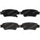 ARKA FREN BALATA HONDA CR-V 2.2L N22A CTDi dizel RE6 06-> / CR-V 2.0L R20 benzinli RE5 otomatik vite s 07-15 / CR-V 1.6L N16A2 RE6 İ-DTEC dizel 4x2 4x4 13->